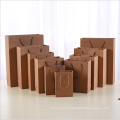 custom logo size kraft paper bags with handle